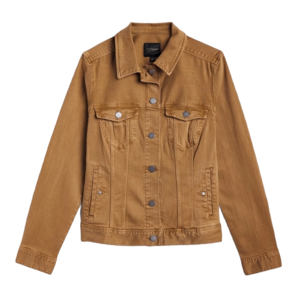 Liverpool Temma Denim Jacket Plus size brown